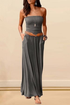 Kathy Strapless Off-The-Shoulder Maxi
