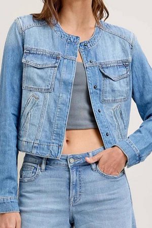 Valerie Denim Cropped Jacket
