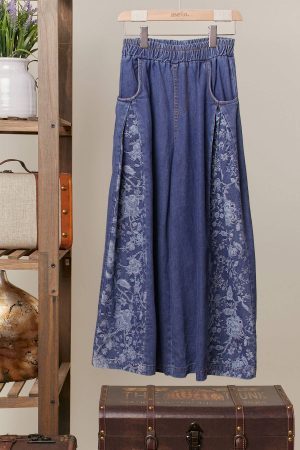 Elizabeth Floral Wide-Leg Pant