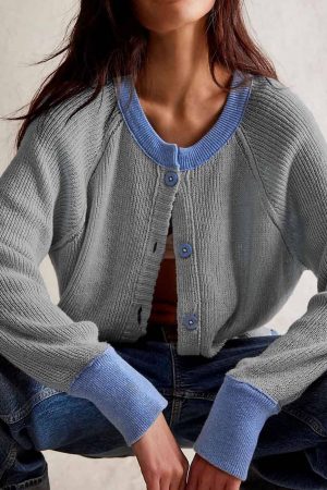 Maddie Color Block Cardigan