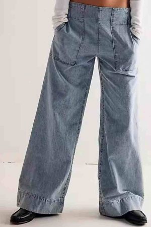 Payton Wide Leg Pocket Denim