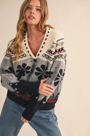 GINGER MULTI-COLOR SWEATER CARDIGAN