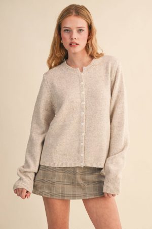 Bethany Cream Button Down Sweater