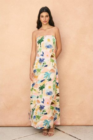 Isla Bonita Strapless Maxi Dress