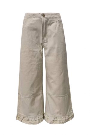 Beasley Boho Ruffled Trim Jeans