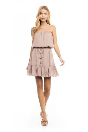 Davi Strapless Tiered Mini Tube