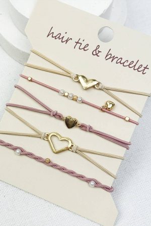 The Heart Hair Tie Bracelets
