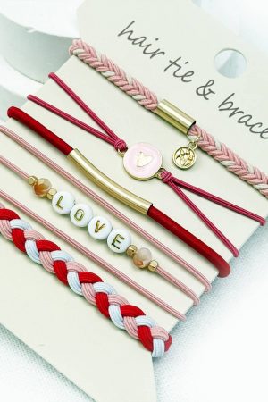 The LOVE Hair Tie Bracelets