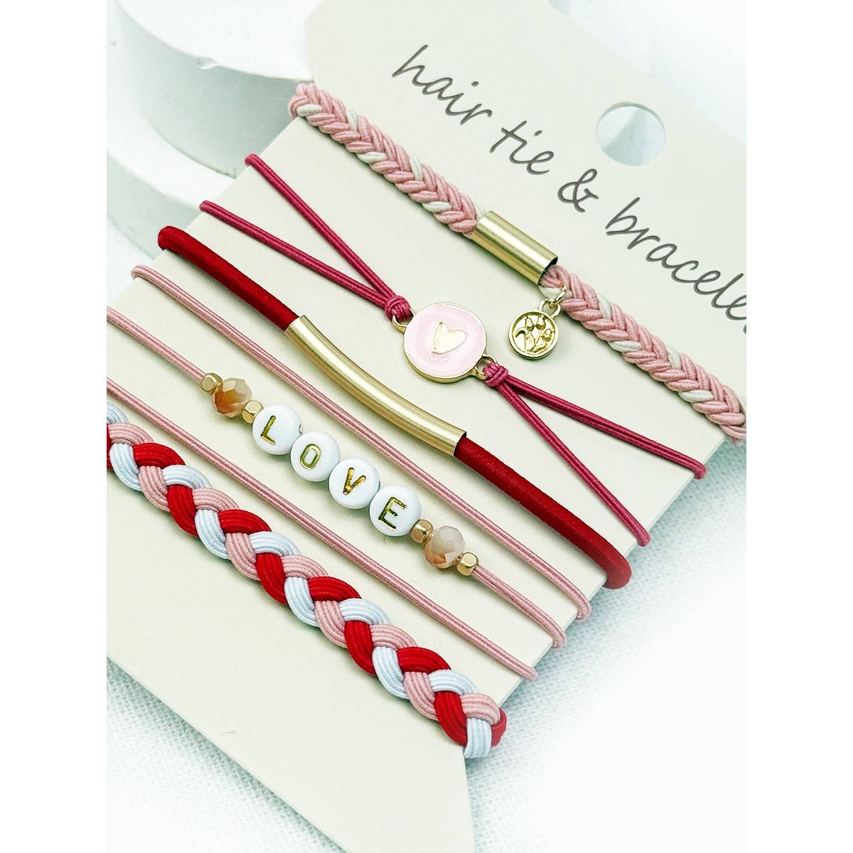 The LOVE Hair Tie Bracelets