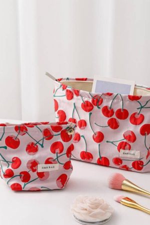 Rosa Cherry Portable Storage Pouch