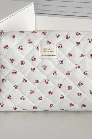 Sweet Cherry Print Make Up Bag