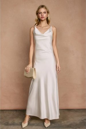 Hadley Ray Going Out Twisted Strap Maxi Dress