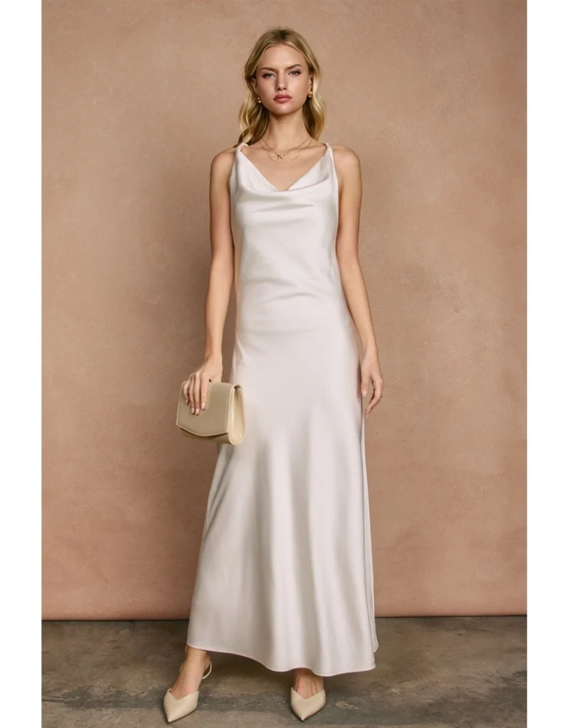 Hadley Ray Going Out Twisted Strap Maxi Dress
