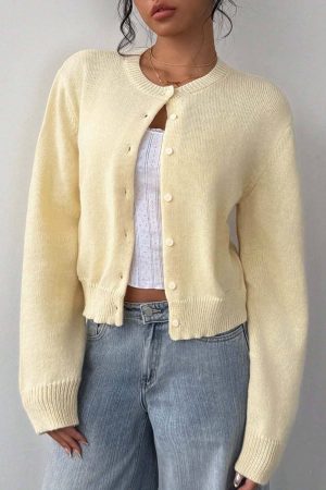 Mabel Essential Soft Button Down Cardigan