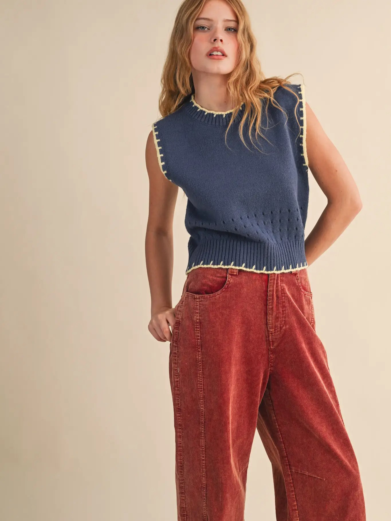 Alex Anne sleeveless sweater vest