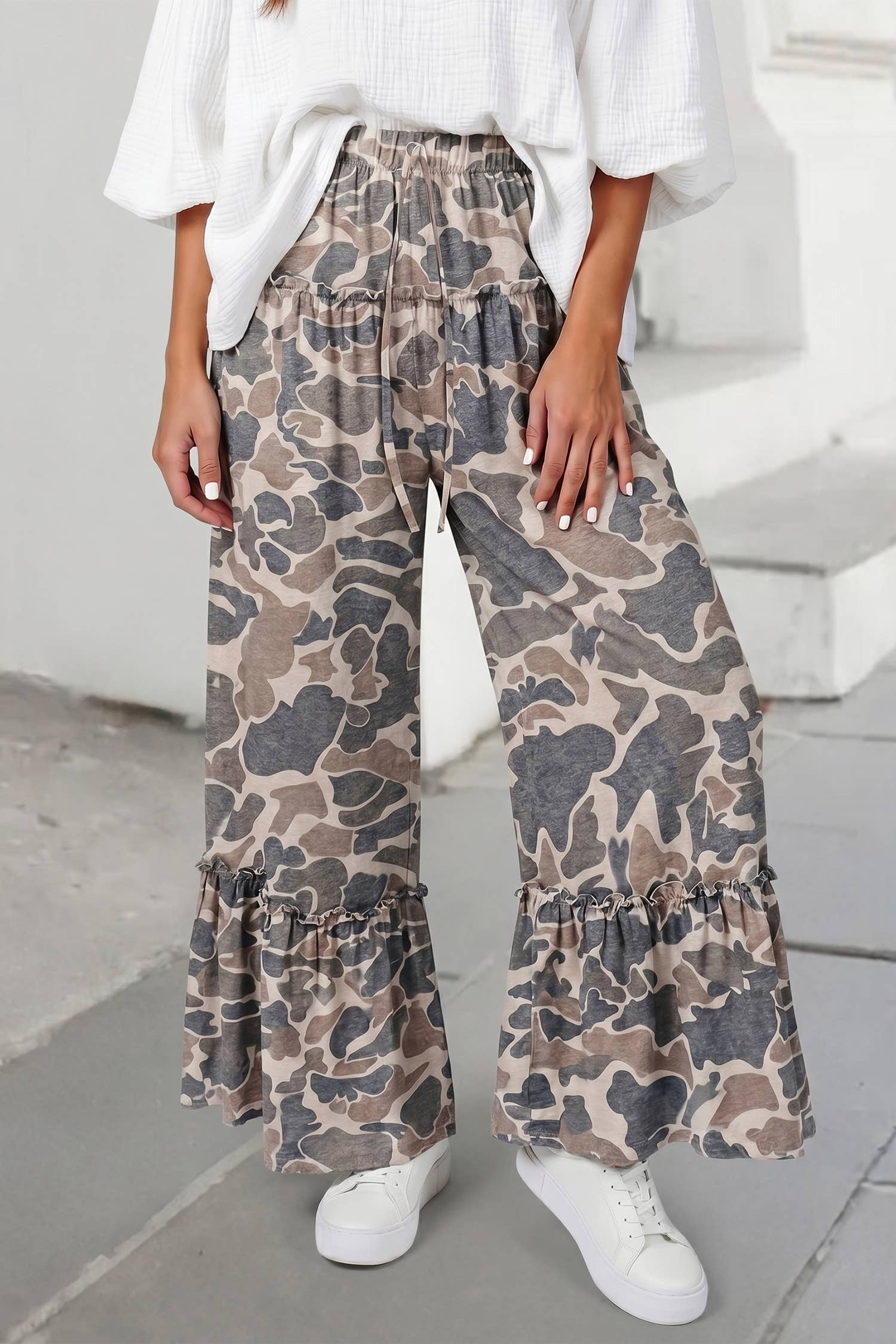 Rilyn Cameo Print Wide Leg Pant - PREORDER - ESTIMATED SHIP DATE JUNE 20 Copy