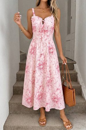 Moana Pink Floral Summer dress