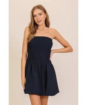 Zane Marie Resort Ruched Strapless Romper