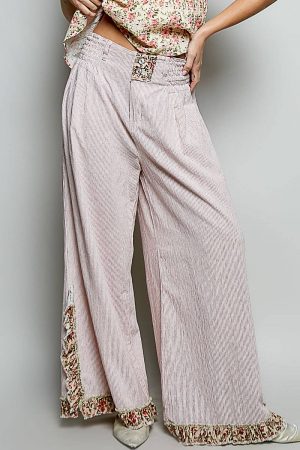 Parker Patch & Ruffle Wide Leg Pants