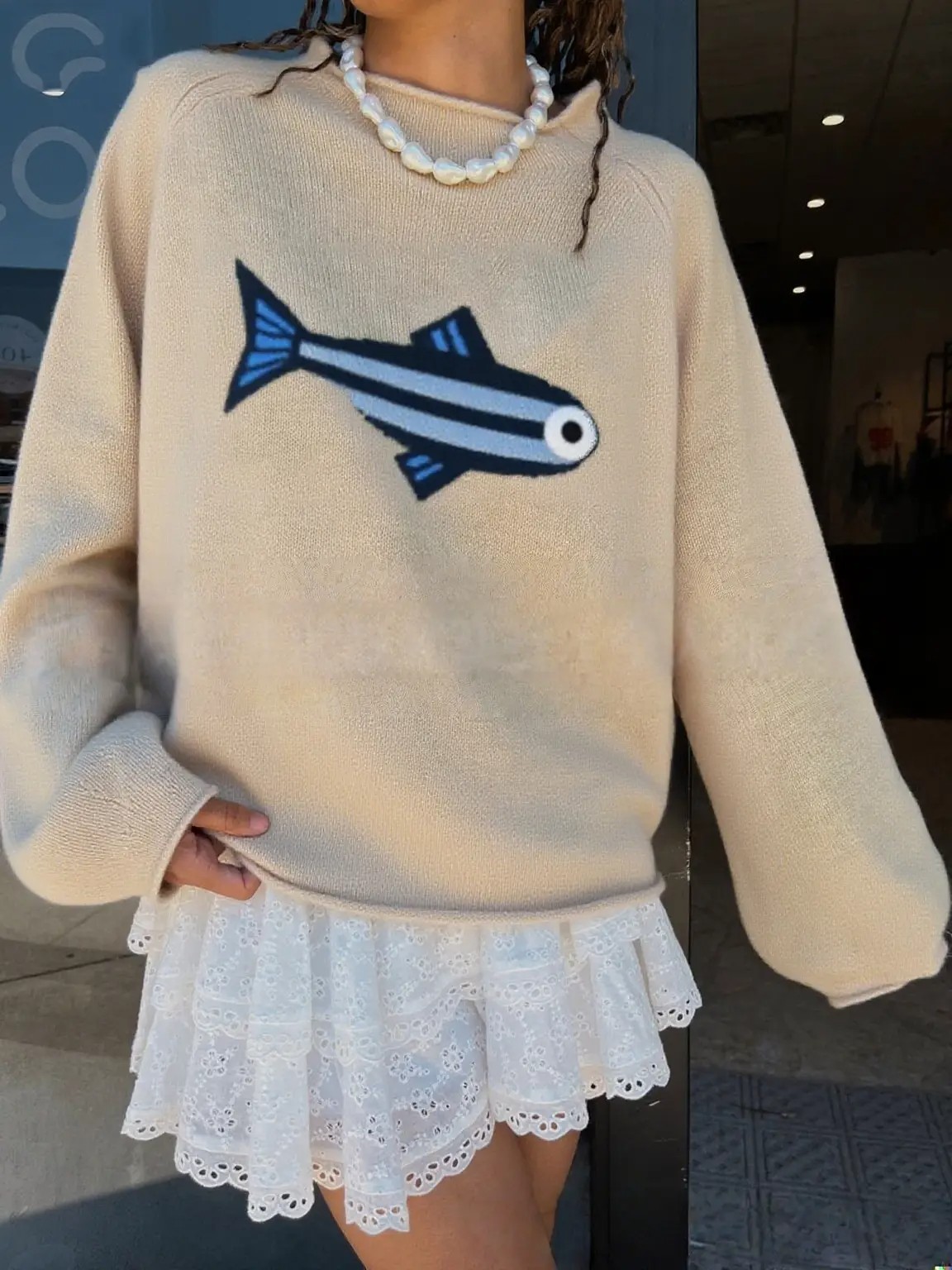 Shelleyen Marie fish sweater