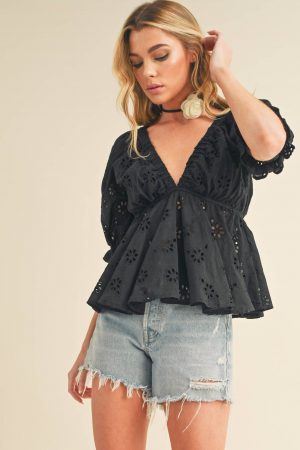 Hazley Eyelet Embroidered