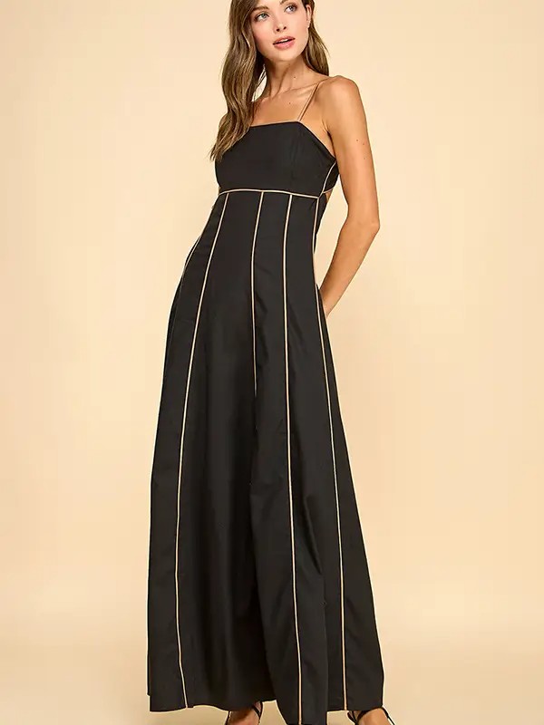 Lexie Fitted Bodice with A Square Neckline Maxi